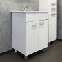 Тумба с раковиной Comforty Модена М 60 см 00-00001642 напольная белая