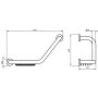 Поручень с мыльницей Ideal Standard IOM A9114AA Поручень с мыльницей Ideal Standard IOM A9114AA