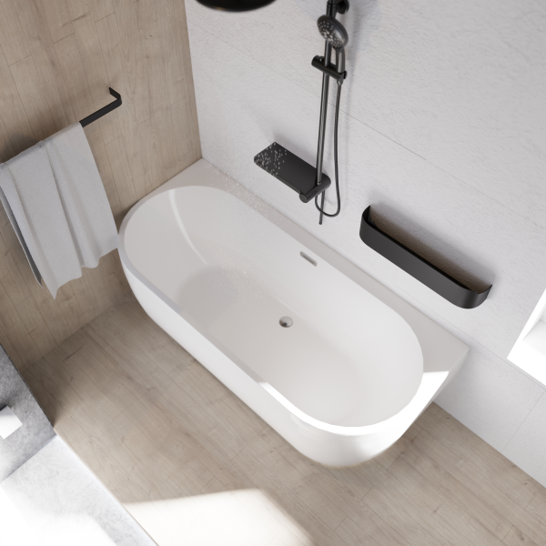 Ванна акриловая Radomir Вальс Макси 180x80 1-01-0-0-1-188 белая пристенная с каркасом