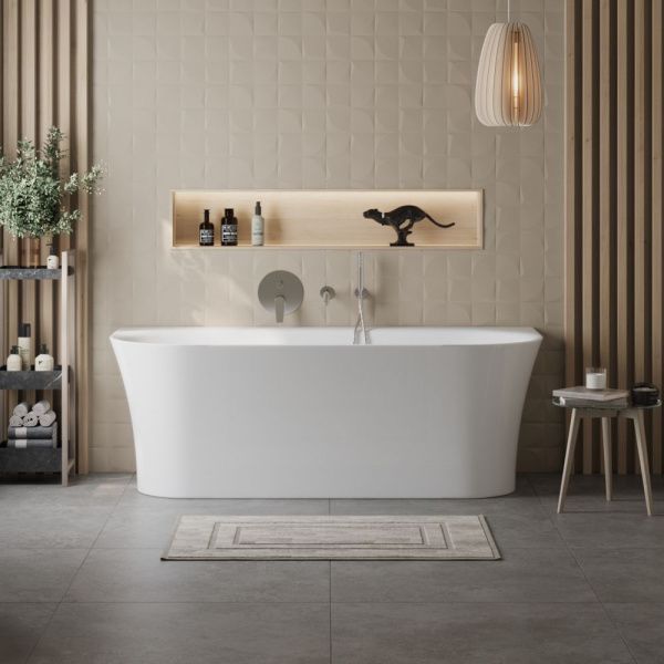 Акриловая ванна отдельнотоящая 170x75 см BelBagno  BB711-1700-750 белый Акриловая ванна отдельнотоящая 170x75 см BelBagno  BB711-1700-750 белый