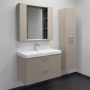 Шкаф зеркальный Comforty Ангара 90 см 00-00019940 дуб латте с подсветкой