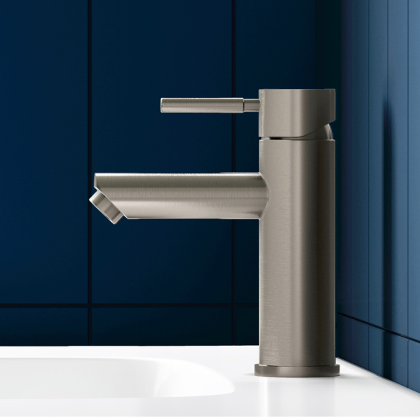 Смеситель для раковины Dorff Logic NEW нержавеющая сталь матовый