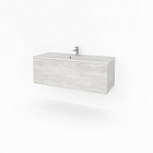 Тумба под раковину Какса-А Cristal 22 120 см 004839 подвесная белая