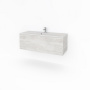 Тумба под раковину Какса-А Cristal 22 120 см 004839 подвесная белая