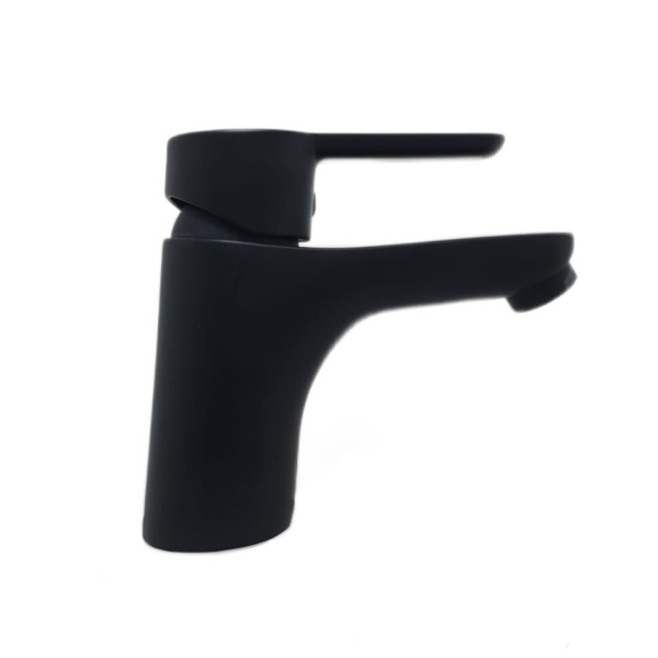 Смеситель для раковины с донным клапаном Webert Sax Evolution SE830102560 черный матовый