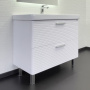 Тумба с раковиной Comforty Танжер 90 см 00-00019535 напольная белая