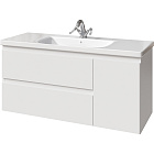 Тумба под раковину Caprigo Forte 120 см 36117R-SF027 подвесная белая