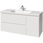 Тумба под раковину Caprigo Forte 120 см 36117R-SF027 подвесная белая