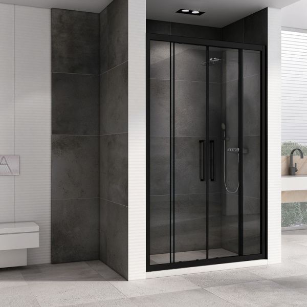 Душевая дверь 160x195 ABBER Schwarzer Diamant AG33160BH профиль черный стекло прозрачное Душевая дверь 160x195 ABBER Schwarzer Diamant AG33160BH профиль черный стекло прозрачное