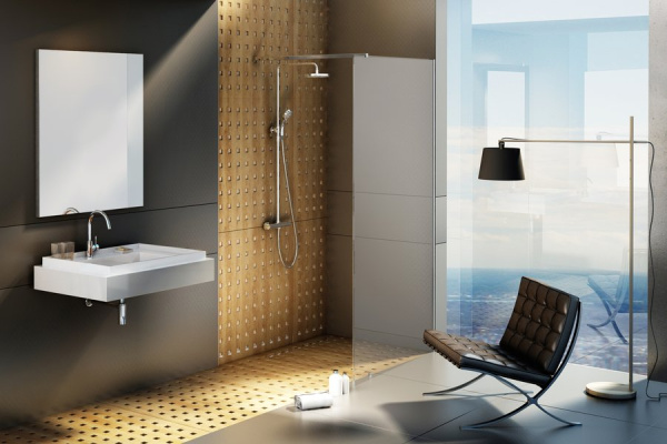 Неподвижная стенка Ravak ST Walk-In Wall 800 x 2000 профиль черный стекло прозрачное GW9W40300Z1