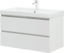 Тумба с раковиной Aquanet Вега 90 см 00327998 подвесная белая