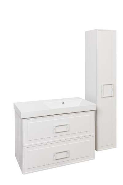 Тумба под раковину La Fenice Cubo Bianco TWIN белый 90 FNC-01-CUB-B-90-2 Тумба под раковину La Fenice Cubo Bianco TWIN белый 90 FNC-01-CUB-B-90-2