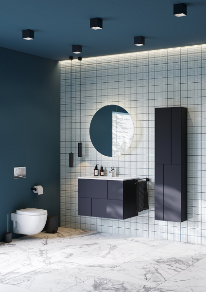 Пенал Roca Luna 40x160 см Z.RU93.0.776.9 подвесной синий