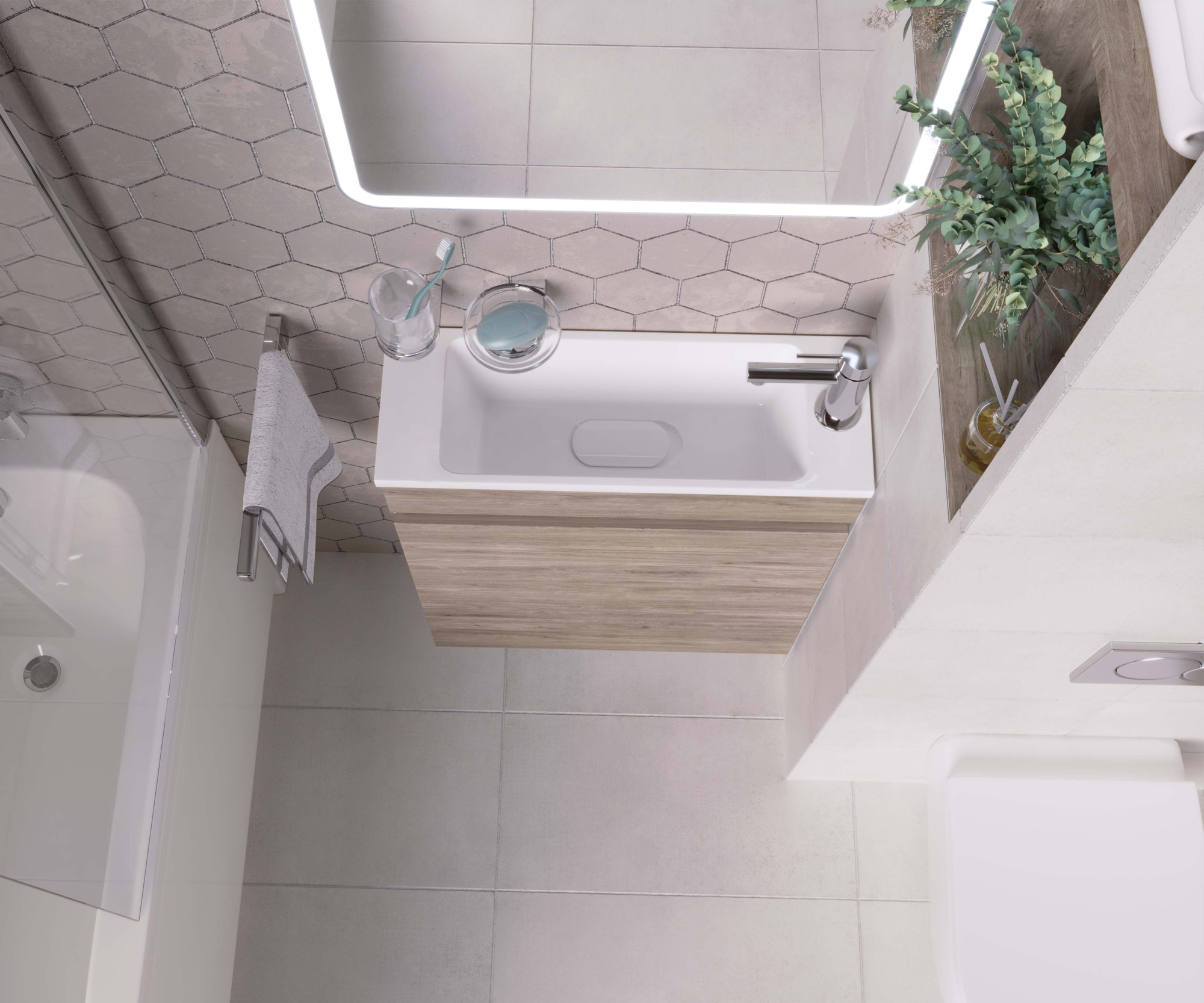 Мебельная раковина Madera Modul 4627173210614 60 см белая глянцевая