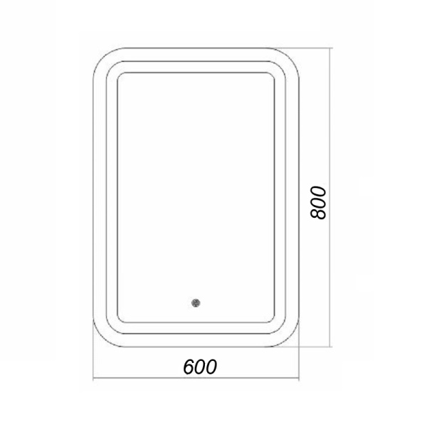 Зеркало с подсветкой 60х80 Loranto Стиль CS00058604 Зеркало с подсветкой 60х80 Loranto Стиль CS00058604