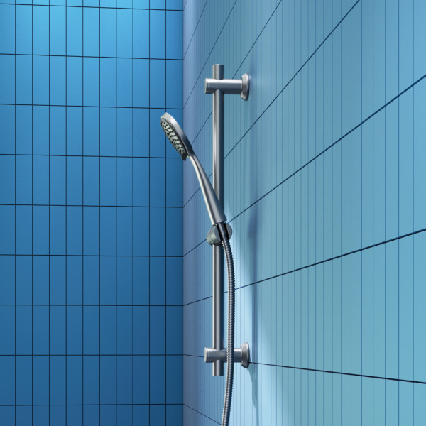 Душевой гарнитур Dorff Logic D0103000SS нержавеющая сталь;серый матовый