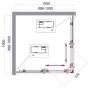 Душевой уголок 100x100 см BelBagno UNO-195 Uno-195-a-2-100-c-cr хром Душевой уголок 100x100 см BelBagno UNO-195 Uno-195-a-2-100-c-cr хром