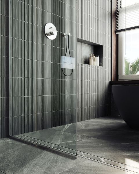 Душевая перегородка в узком профиле 89x195 см MaybahGlass  MGD-689-5у стекло бесцветное Душевая перегородка в узком профиле 89x195 см MaybahGlass  MGD-689-5у стекло бесцветное