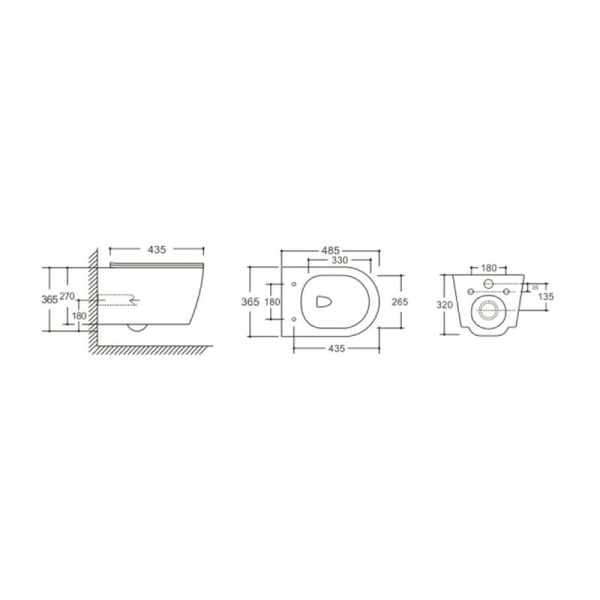 Унитаз подвесной Ceruttispa Sella CT10016 безободковый с микролифтом