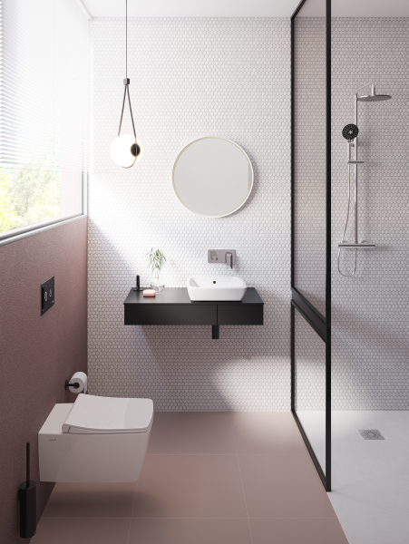 Встраиваемый смеситель для раковины VitrA Root Square A42738EXP хром глянцевый