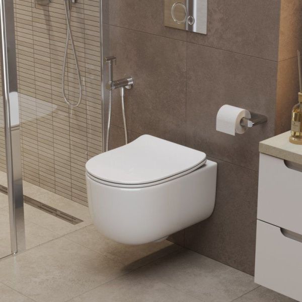 Унитаз подвесной безободковый со смывом  BelBagno SOFT-TOR BB084CH-TOR Унитаз подвесной безободковый со смывом  BelBagno SOFT-TOR BB084CH-TOR
