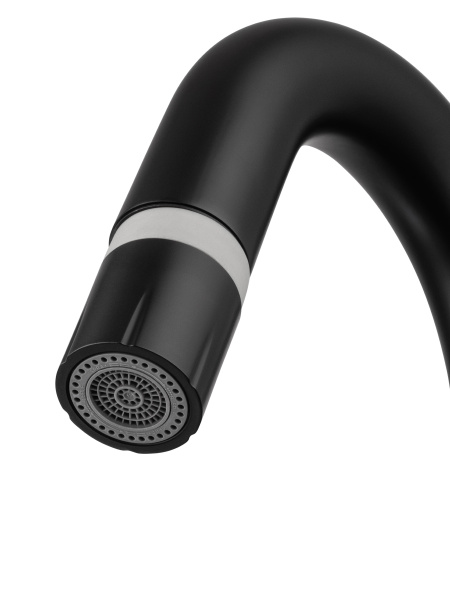 Смеситель для раковины с гигиеническим душем Wonzon & Woghand WW-FE01L212-MB черный матовый