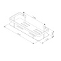 Полка для душа AM.PM Sense L 20755 A7453200 хром глянцевая