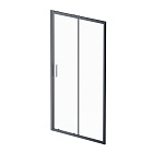 Дверь душевая в нишу 110 см AM.PM Gem W90G-110-1-195BT профиль черный матовый стекло прозрачное Дверь душевая в нишу 110 см AM.PM Gem W90G-110-1-195BT профиль черный матовый стекло прозрачное