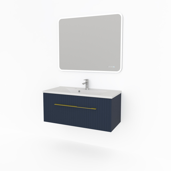 Тумба под раковину Какса-А Sharm 100 см 005280 подвесная синяя