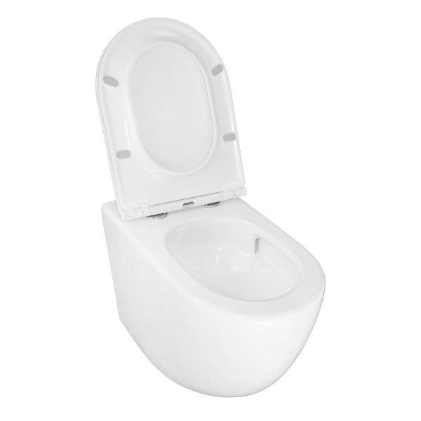 Унитаз Azario Grado AZ-2141D-UQ1 приставной безободковый с микролифтом