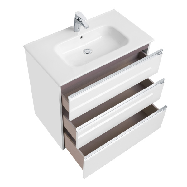 Тумба под раковину Roca The Gap 80 см A857406806 подвесная белая