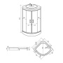 Душевая кабина Erlit ER3509PF-C3-RUS 90x90x215 Душевая кабина Erlit ER3509PF-C3-RUS 90x90x215