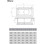 Ванна акриловая 155x70 Vayer Milana Гл000024269 Ванна акриловая 155x70 Vayer Milana Гл000024269