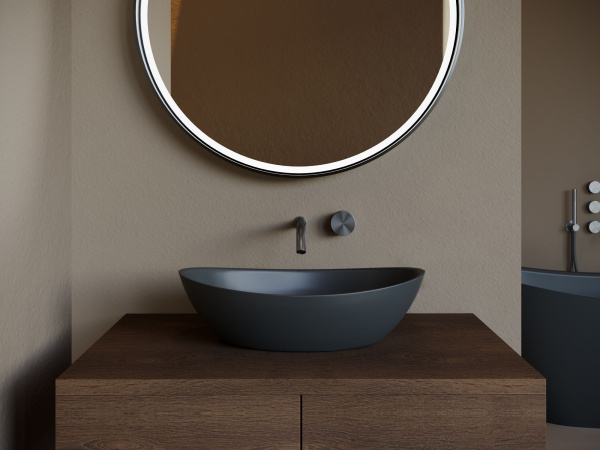 Раковина накладная Salini Callista 55 см 1101203SM белая