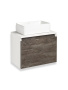 Тумба под раковину Runo Бари 50 см 00-00001377 подвесная железный камень
