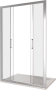 Душевое ограждение GOOD DOOR LATTE WTW-TD-150-C-WE 150x150x185 Душевое ограждение GOOD DOOR LATTE WTW-TD-150-C-WE 150x150x185