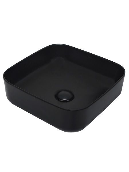Раковина накладная квадратная 39х13х39 см AQUAme AQM5011MB черная матовая Раковина накладная квадратная 39х13х39 см AQUAme AQM5011MB черная матовая