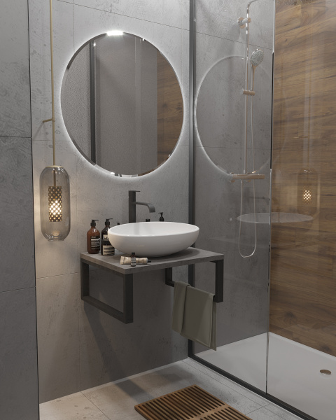 Столешница 1Marka GRUNGE LOFT 60 Бетон темно-серый Ц0000001585 Столешница 1Marka GRUNGE LOFT 60 Бетон темно-серый Ц0000001585