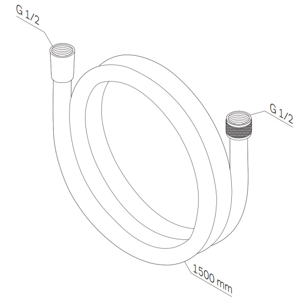 Душевой шланг AM.PM F0415B00 хром глянцевый