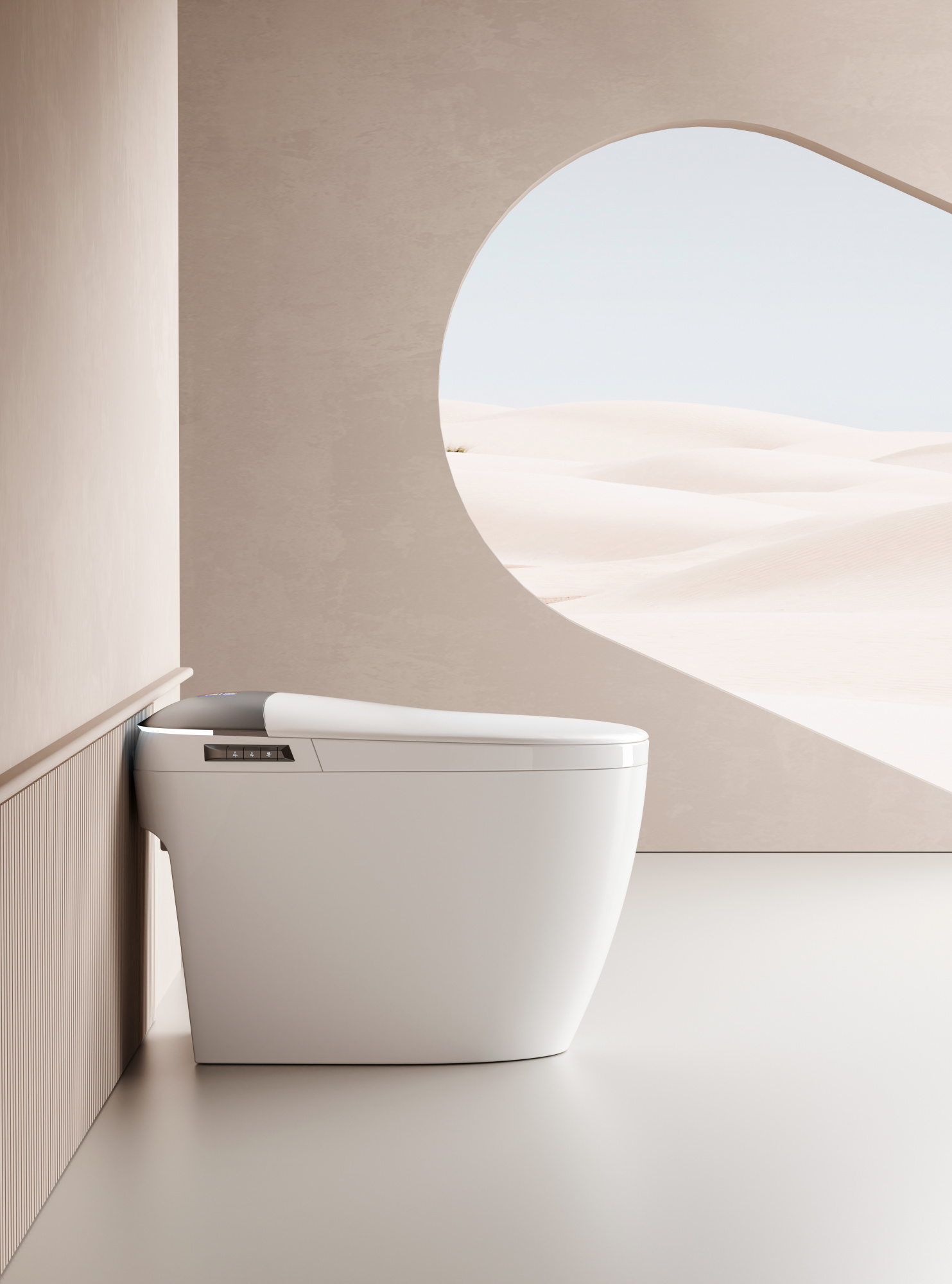 Унитаз Ceruttispa Ester Smart CT10616 приставной с дистанционным управлением