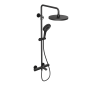 Душевой комплект Abelsberg Perfecta с термостатом SNS61102MB вулканический черный матовый