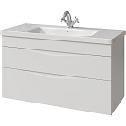 Тумба под раковину Caprigo Lento 100 см 36214-SF027 подвесная белая