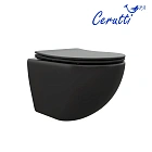 Унитаз Ceruttispa Sella Aria CT9160 подвесной безободковый с сиденьем микролифт