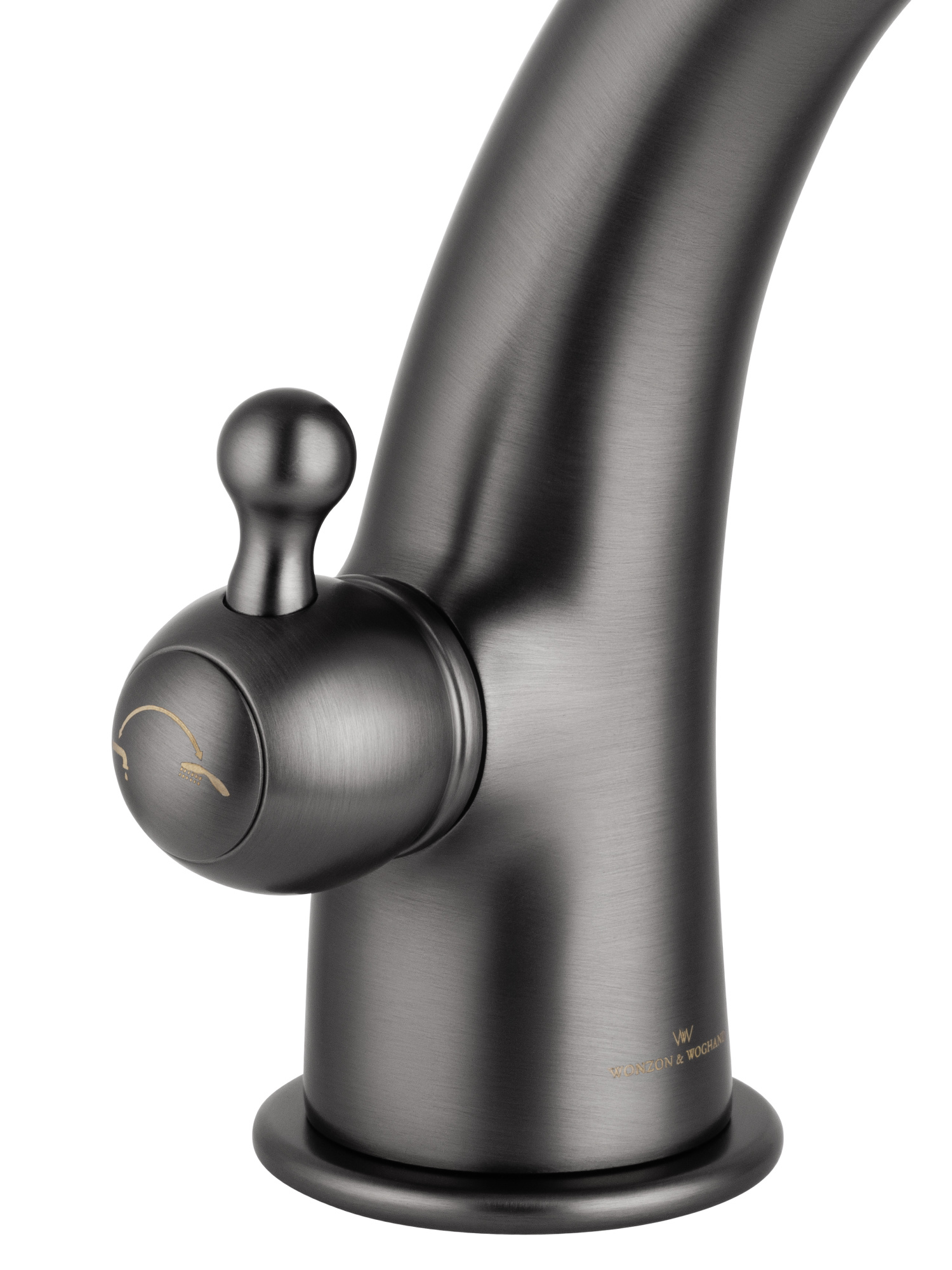 Смеситель на борт ванны Wonzon & Woghand Steam WW-88659008-BGM темный графит брашированный