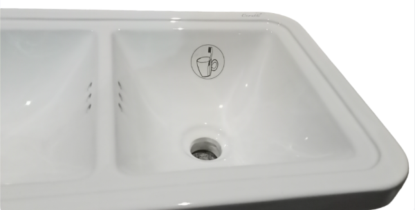 Раковина накладная 70 см Cerutti SPA Double DORRIS CT9280 Раковина накладная 70 см Cerutti SPA Double DORRIS CT9280