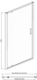 Душевая дверь в нишу 90x200 Bravat Blackline BD100.4111B Душевая дверь в нишу 90x200 Bravat Blackline BD100.4111B