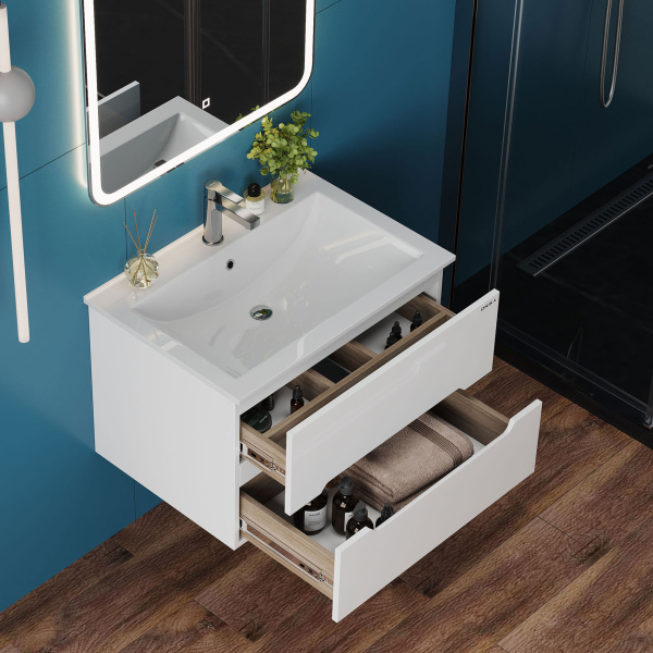 Тумба под раковину Onika Айленд 70 см 107063 белый