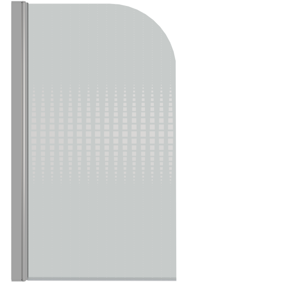 Штора для ванной стеклянная Parly F04 хром