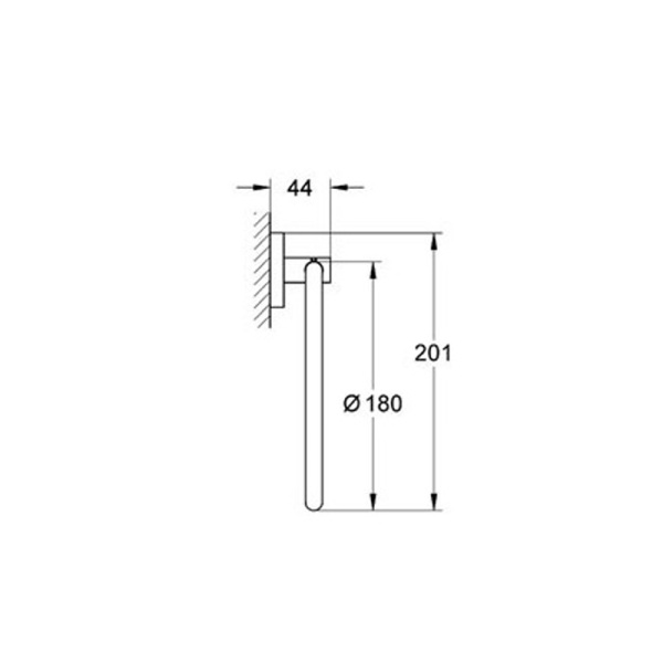 Кольцо для полотенец  Grohe Essentials 40365001 хром Кольцо для полотенец  Grohe Essentials 40365001 хром