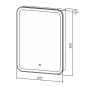 Зеркало-шкаф 60 см с LED подсветкой Silver Mirrors Фиджи flip левый/правый LED-00002472 Зеркало-шкаф 60 см с LED подсветкой Silver Mirrors Фиджи flip левый/правый LED-00002472